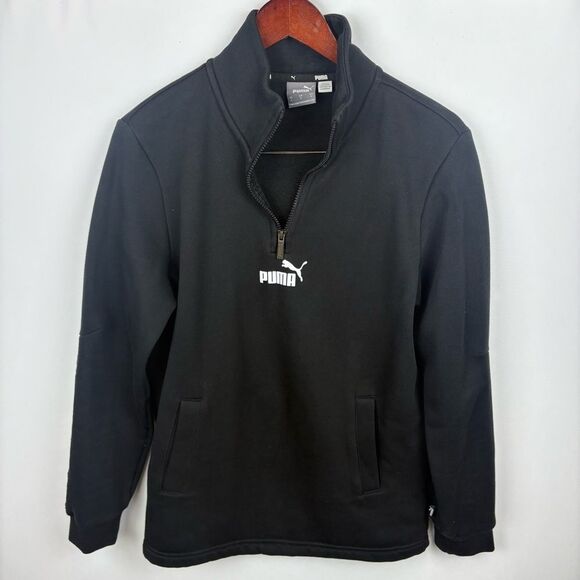 Puma Quarter Zip Sweater with Pockets - Picture 1 of 5